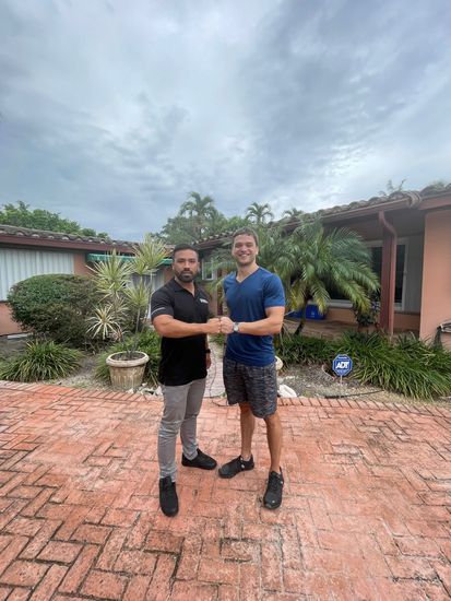 Sebastian with client